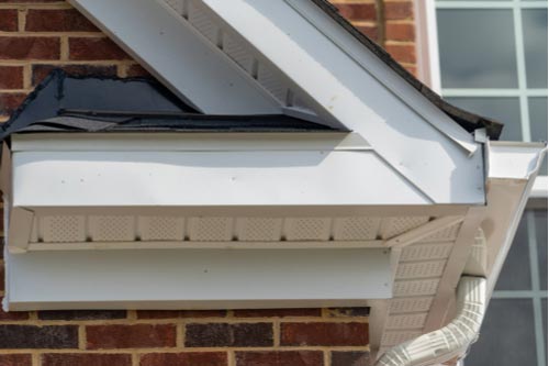 Gutters, concept of home improvement experts